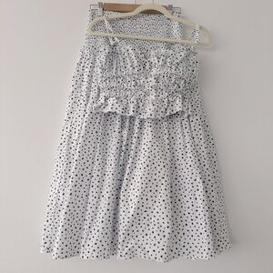 Jcrew smocked waist skirt and Croptop| skirt is S and Croptop is XXS| Set